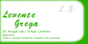 levente grega business card